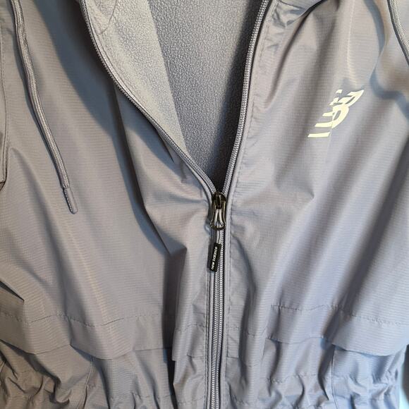 New Balance Drawstring Hooded Jacket Womens Small Lavender Gray Full Zip Gorp - Picture 5 of 10